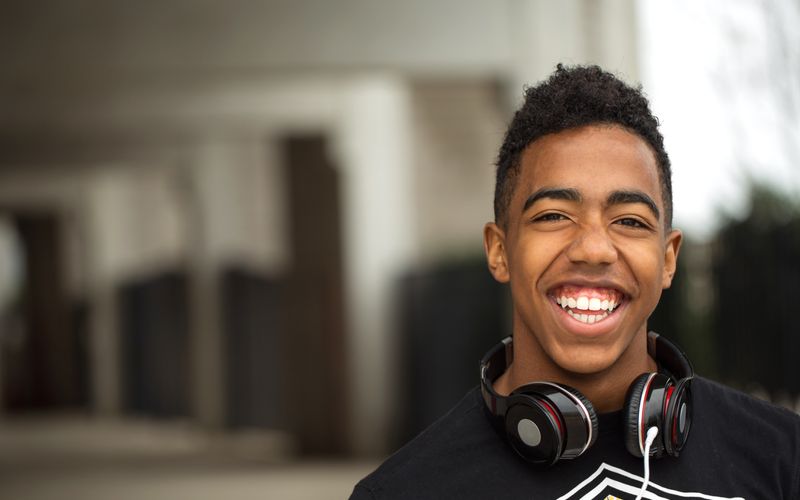 boy with headphones regular